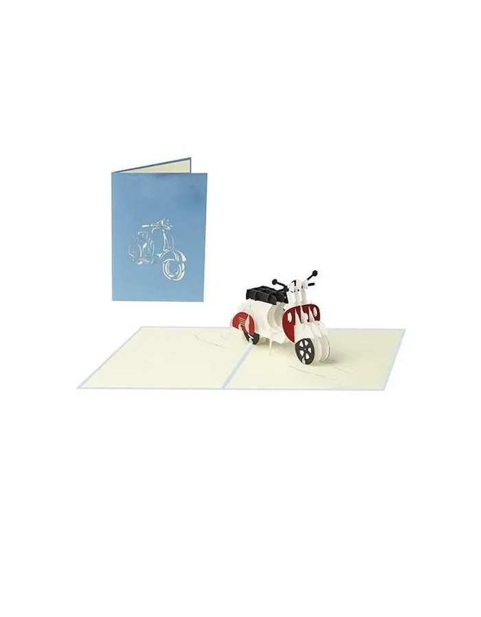 Origamo Vespa-Grußkarte