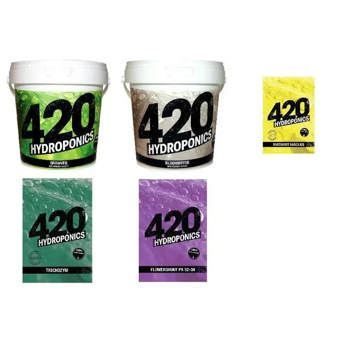 Pack 420 Hydroponics – Hydro-Erde-Kokosnuss Automatische Blüte