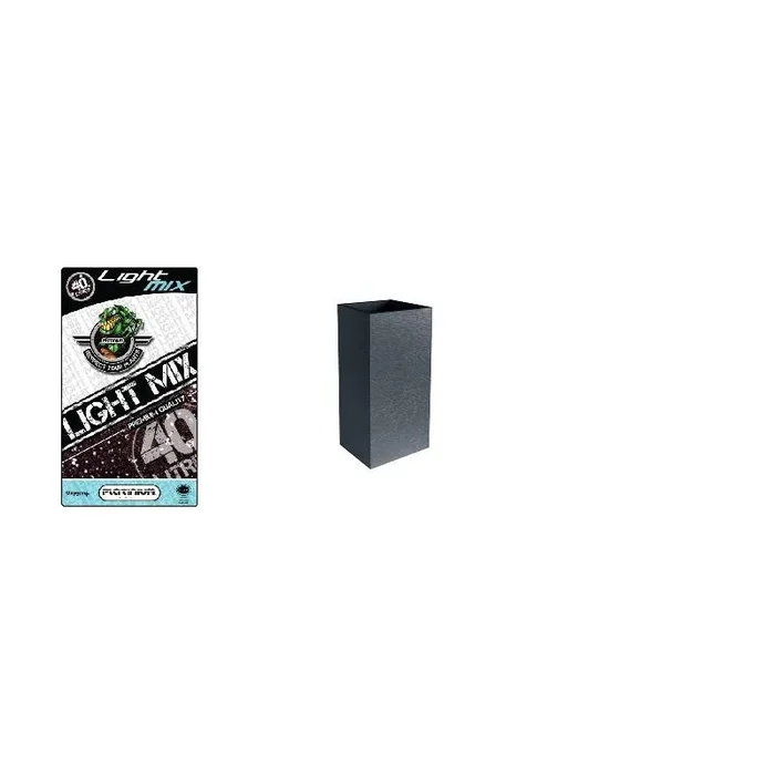 Pack – Hochtopf Graphit 31L Anthrazit + Substrat Platinium LightMIX