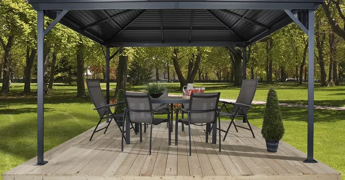 Pavillon Aluminium-Stahl Ventura 10.14