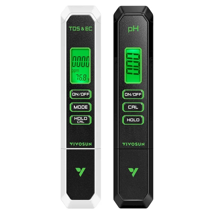 pH and TDS Meter Combo, Water Test Kit for Drinking Water, Aquarium, Hydroponics, Pool, and RO System