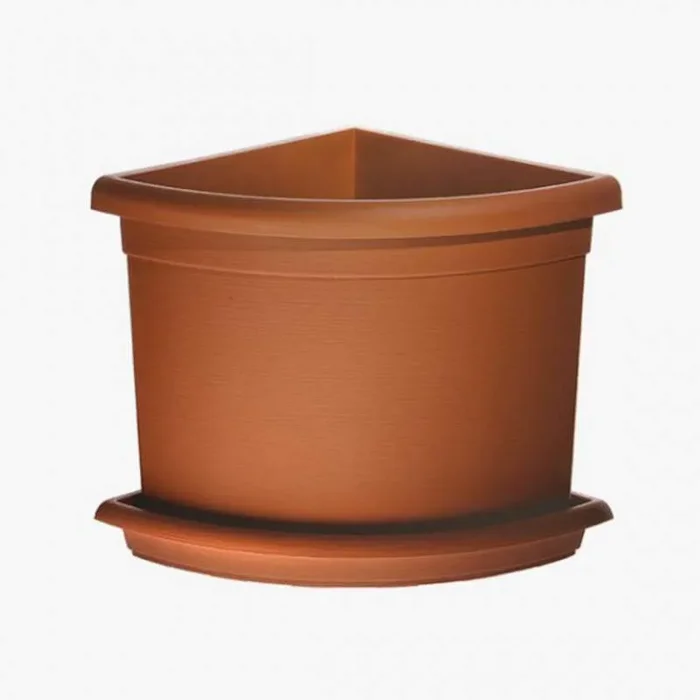 PLANTER DEKOR HOCHWINKEL 45cm X45 TERRACOTTA