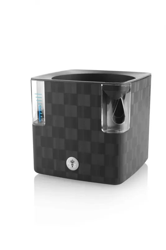 Plastkon Cobble Smart Pflanzgefäß Anthrazit, 15x15x14 cm
