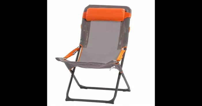 Portal Campingstuhl Eddy Grau, Schwarz