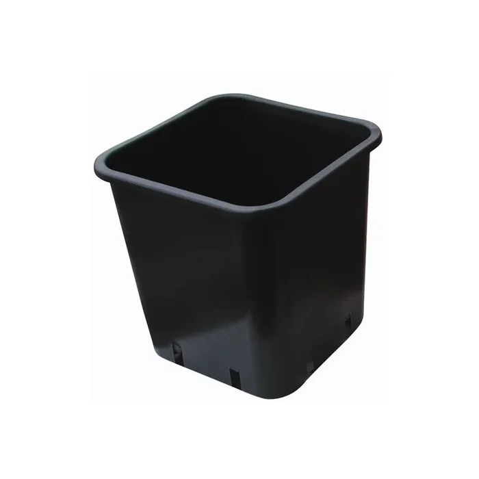 Quadratischer Topf schwarz 7x7x6.5 cm – 0.24L x 100St