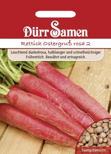 Rettich Ostergruß 2 rosa