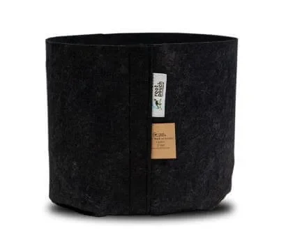 Root Pouch Schwarzer Textil-Blumentopf 15×19 cm – 3,8 l