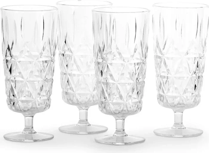 sagaform Picknick Glas Sekt, 4er-Set