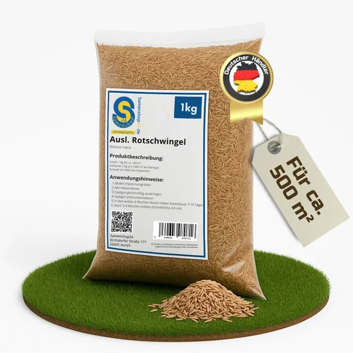 Samenshop24® Ausl. Rotschwingel festuca rubra 1kg