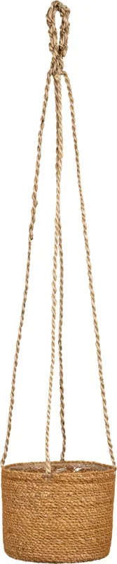 Scheurich Blumenampel – Hängeampel aus Seegras – 17 cm, Walnuss