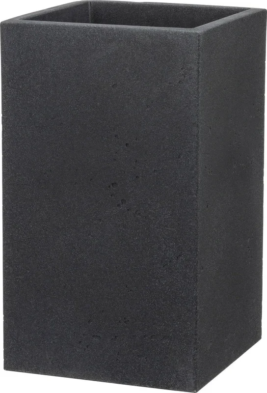 Scheurich Pflanzgefäß C-Cube High – Stony Black, H 70