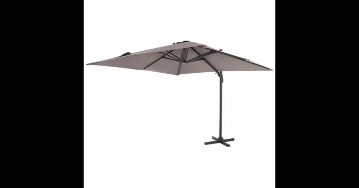 Siena Garden Ampelschirm California N+ 300×300 cm anthrazit/taupe Aluminium