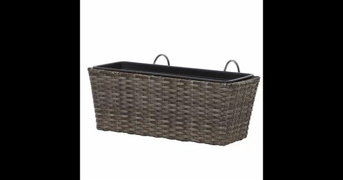 Siena Garden Balkonkasten Vio 50x19x22,5 cm grau
