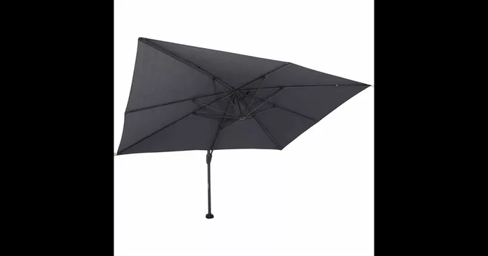 Siena Garden Cirrus Ampelschirm 300×400 cm anthrazit / schwarz
