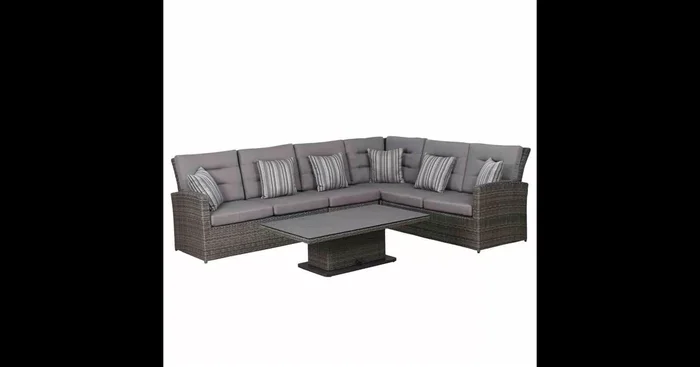 Siena Garden Porto Lift Dininglounge 5-teilig Geflecht