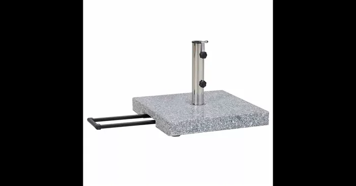 Siena Garden Schirmständer Granit 50x50x9 cm 45 kg, hellgrau