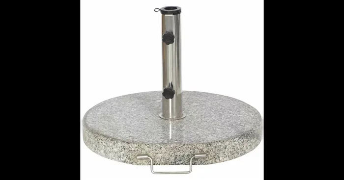 Siena Garden Schirmständer Granit Ø 50×5,5 cm 30 kg hellgrau
