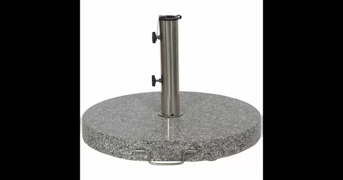 Siena Garden Schirmständer Granit rund mit Griff + Rollen 40 kg