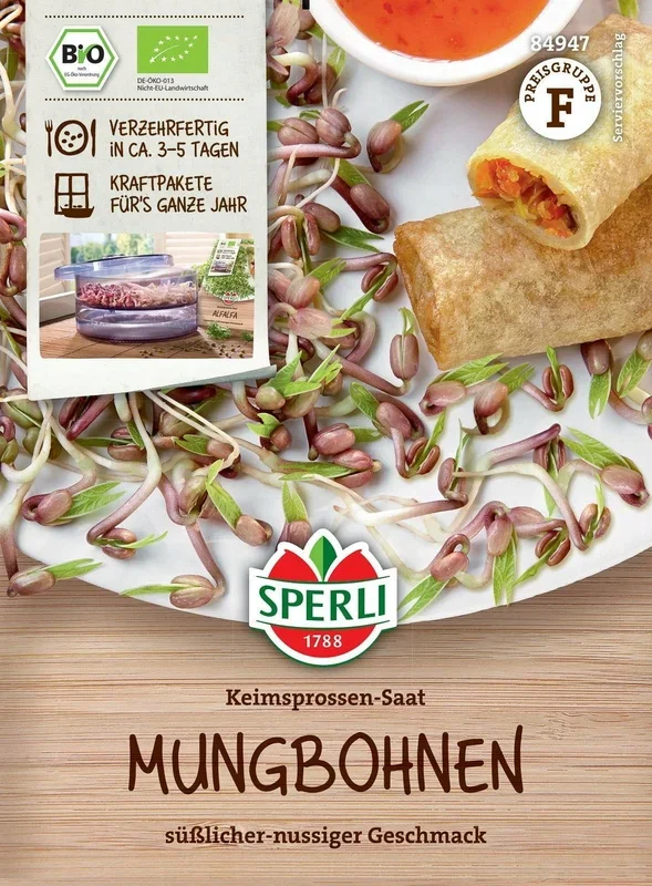 Sperli Bio Keimsprossen Mungbohnen, 30 g