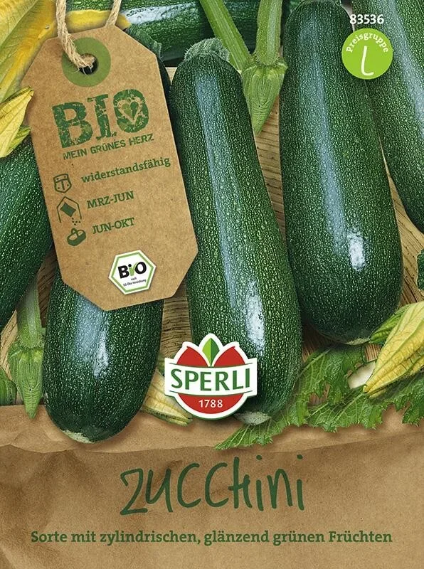 Sperli BIO Zucchini, reichtragend & wuchsfreudig
