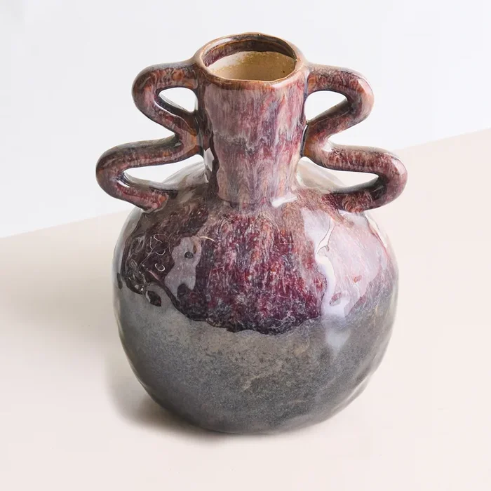 Steingut Vase Zyrus Reaktiv