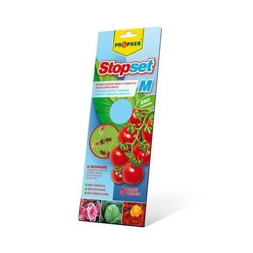Stop-Set blauer Klebetafeln, 5 Stk.
