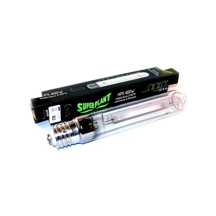 Superplant – HPS Agro 400W Glühbirne – 2100°K – Wachstums- und Blütezeit Lampe