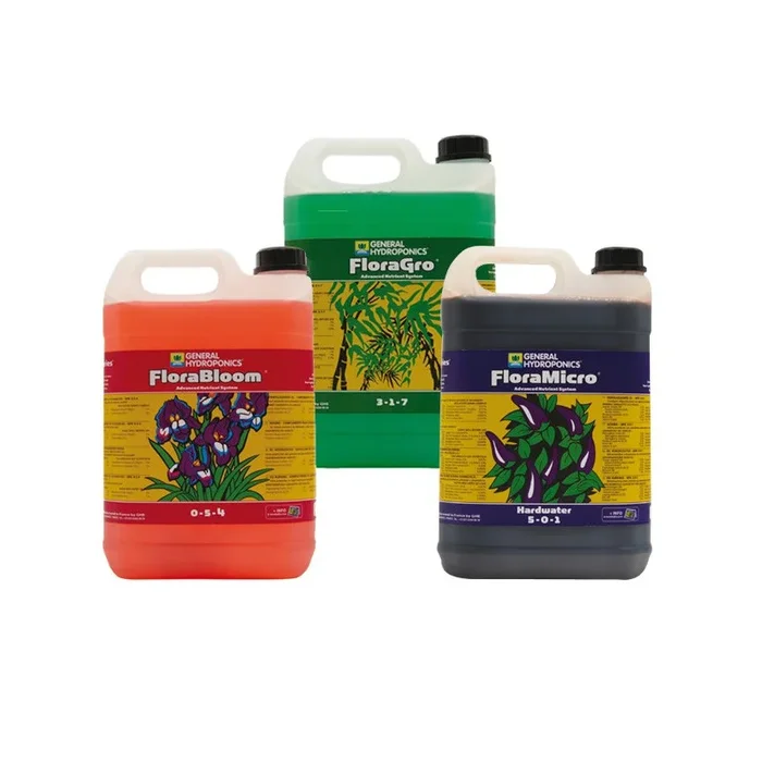 Terra Aquatica GHE – – Pack dünger Flora Series 5L general hydroponics 3 Komponente