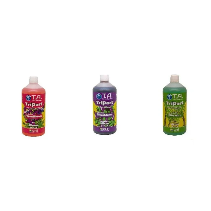 Terra Aquatica GHE – Pack engrais FLORA SERIES 1L general hydroponics 3 composants – Eau dure
