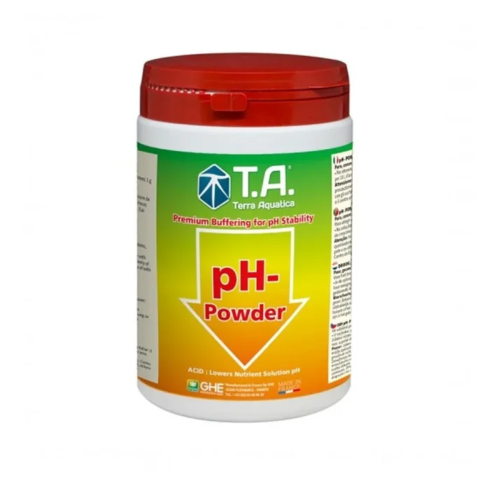 Terra Aquatica GHE – PH Dry Down Pulver 1kg zur Senkung des ph-Wertes im Wasser