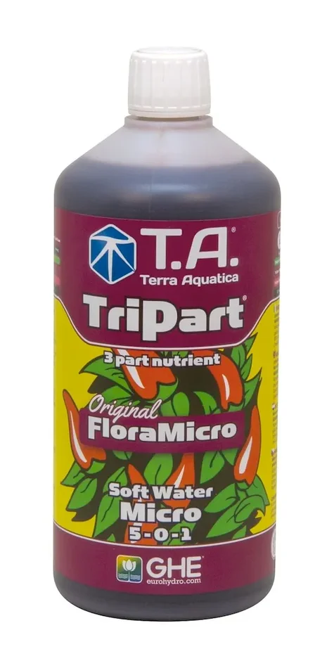 Terra Aquatica TriPart Micro weiches Wasser 1L, 5L, 10L (FloraMicro)