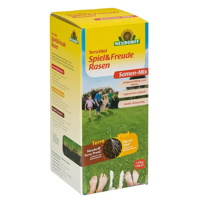 TerraVital® ‚Spiel&Freude Rasen‘ Samen-Mix 1,5 kg (1 kg / € 16,66) Bestellnummer 7703531