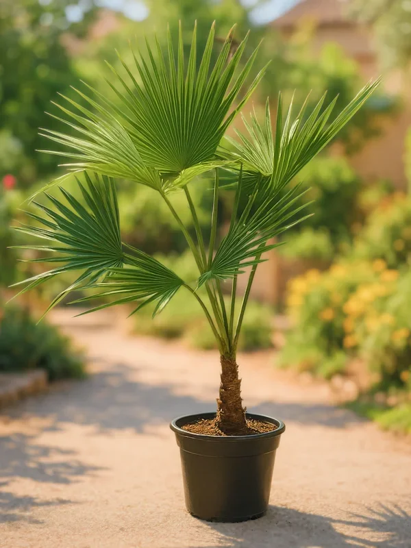 Trachycarpus Kumaon ‚Takil‘ × Wagnerianus – Hybride Hanfpalme