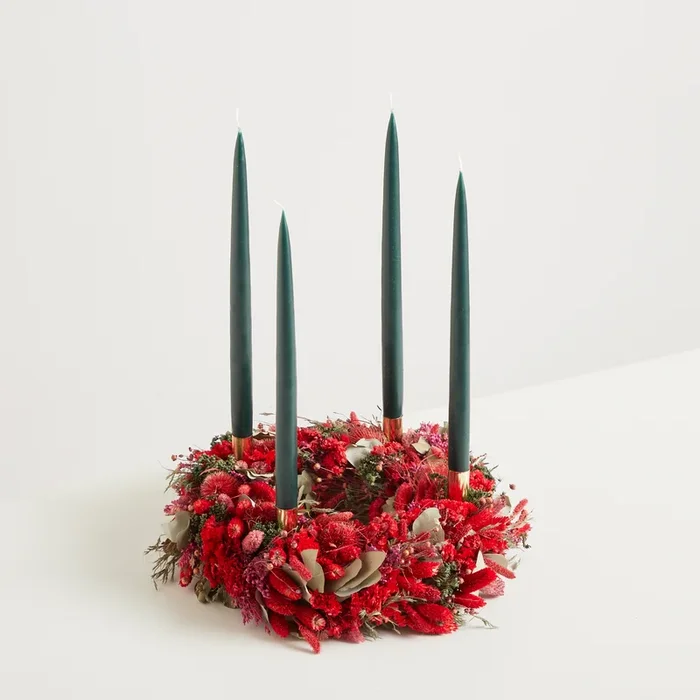 Trockenblumen Adventskranz Classy Christmas