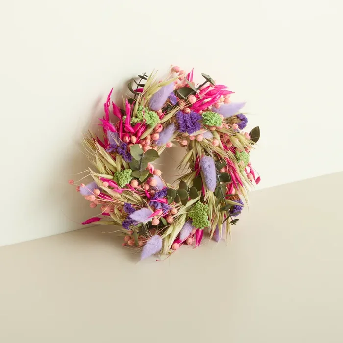 Trockenblumenkranz Flieder Mix