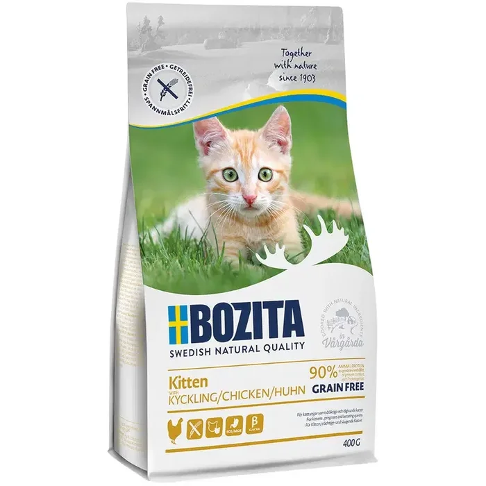 Trockenfutter, Bozita Kitten, Getreidefrei, Hühnchen, 400 g