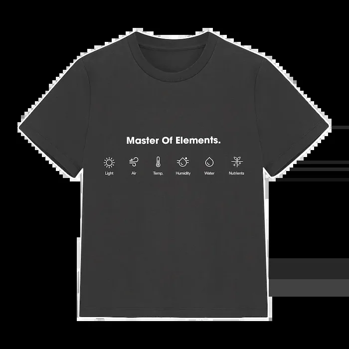 Vivosun T-shirt XL, Element Set Design, Gray