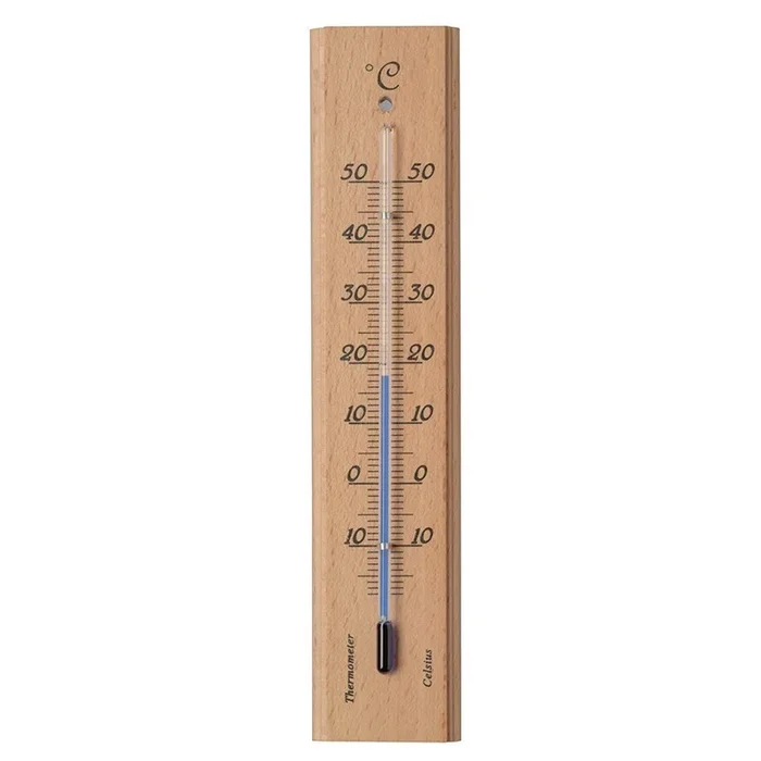 wandthermometer Kelvin 9 innen/außen aus Holz H19x4x1cm