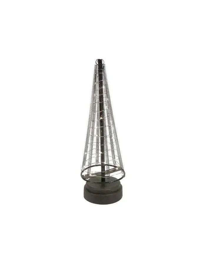 Weihnachtsbeleuchtungsbaum LED H42 cm Stahl Schwarz