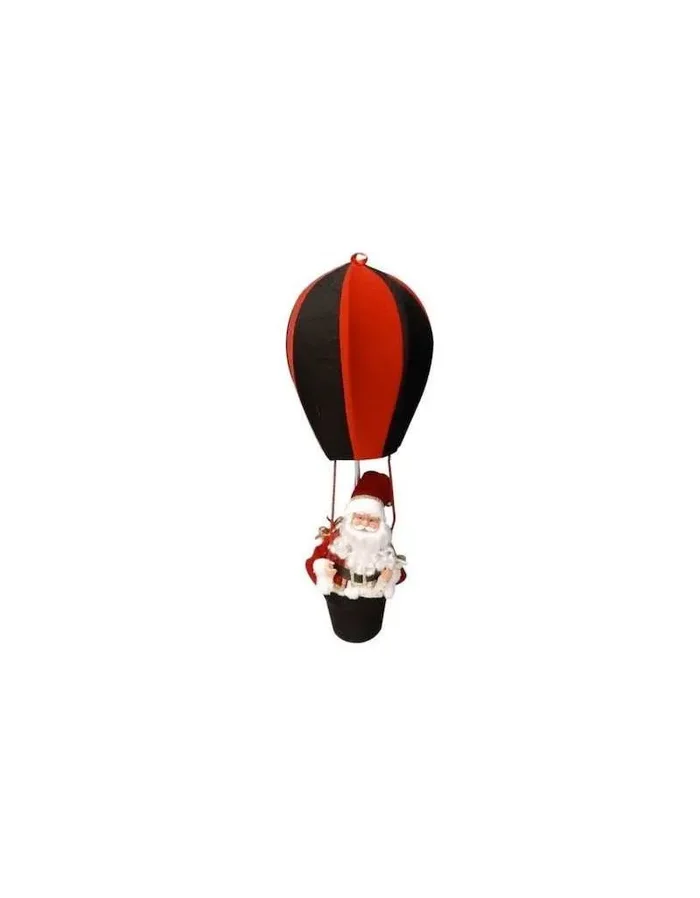Weihnachtsmann im Luftballon 80 cm Rot / Grün