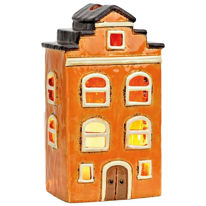 Windlichthaus aus Steingut – Motiv „La Maison“ Bestellnummer 9002811