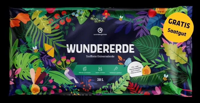 Wundererde mit Pflanzenkohle 40 L – Saatgut geschenkt