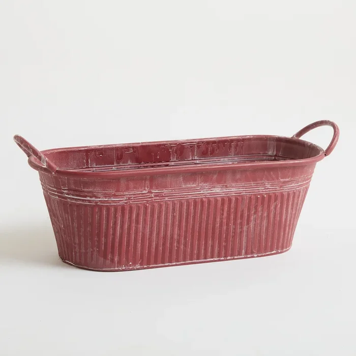 Zink Pflanzgefäß Antik Berry