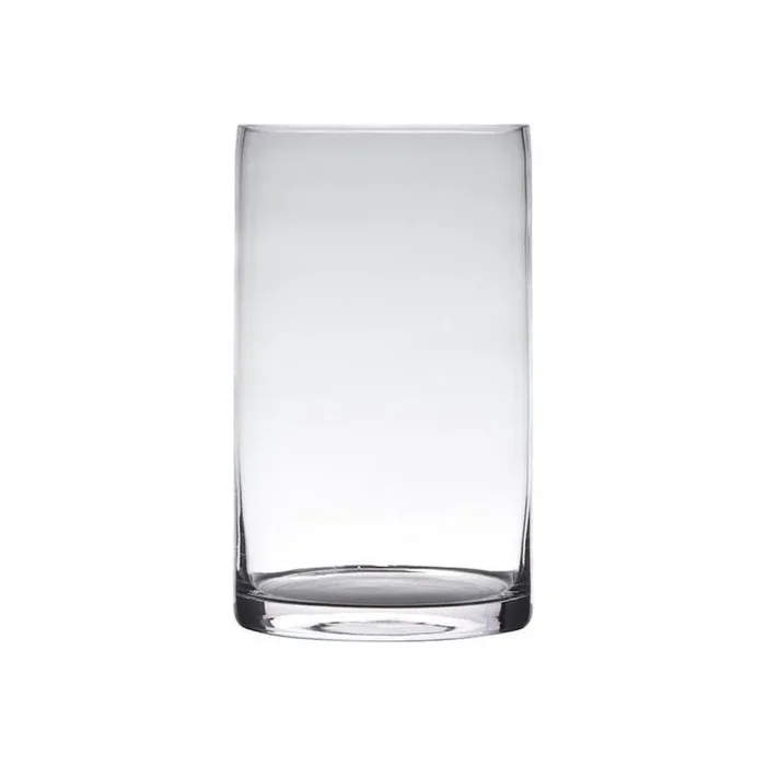Zylindervase aus transparentem Glas H30 D15
